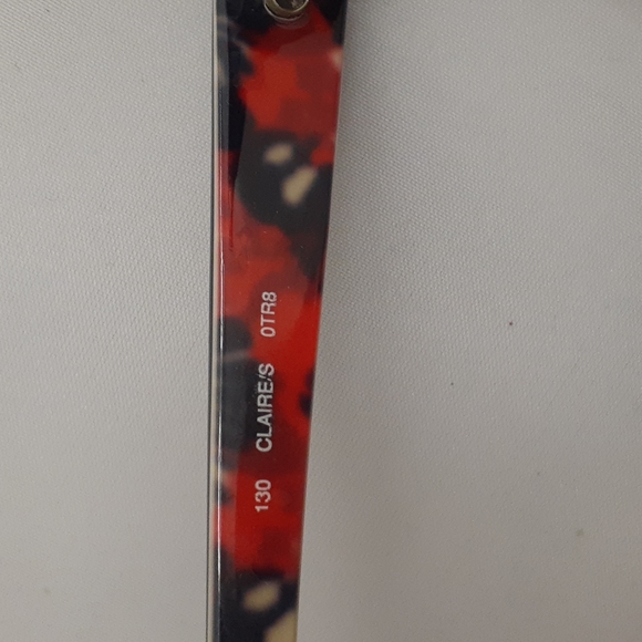 Kate Spade Clairs floral red black frames Sunglasses Sun glasses Shades - Picture 4 of 7